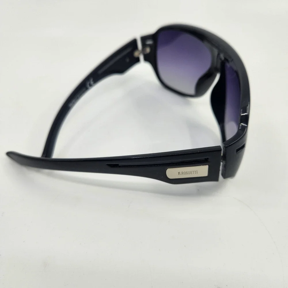 Fratelli Rossetti 4327 Sunglasses Black‎ Acetate Italy Vintage 90s Gradient Lens